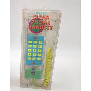 Target Bullseye Playground Wired Clear Phone Handset NEW